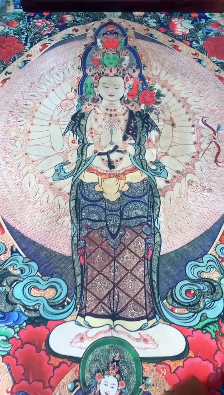 卷轴画021千手千眼观音