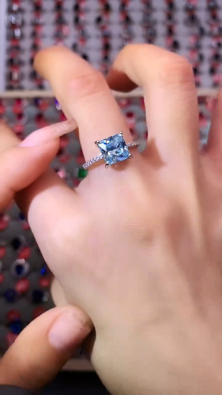 【闪购商品】托帕石戒指银S925镶嵌111111