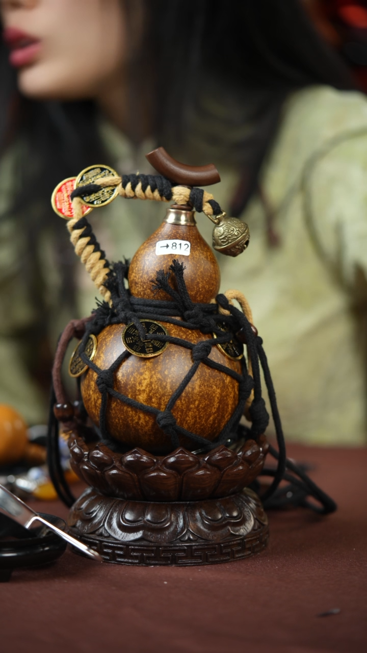 【闪购商品】812号200ml左右的非遗漆器酒葫芦