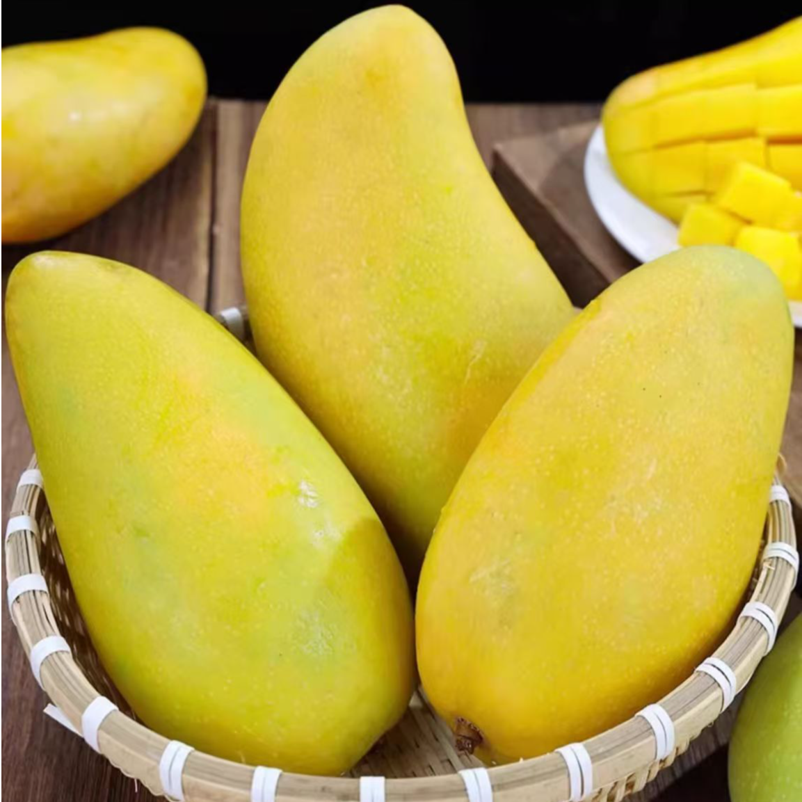 【需要催熟】产地直发新鲜现摘青皮金煌芒带箱5斤装单果400g起2-5个