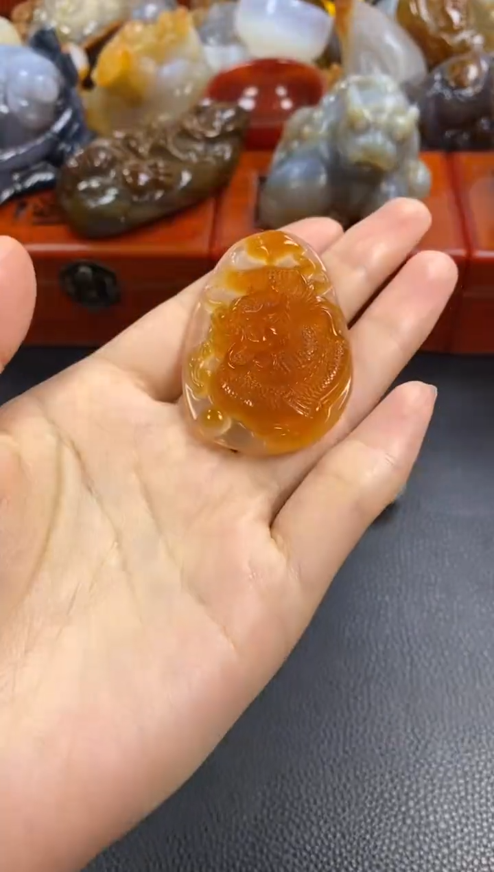 未镶嵌挂件玛瑙/玉髓芸*1