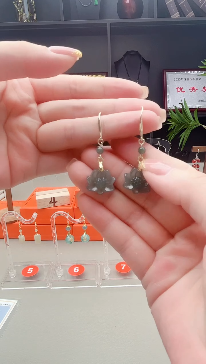 未镶嵌翡翠耳饰X06 