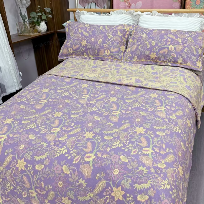 精品优肤棉被罩--紫气东来-4