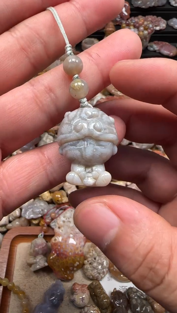 【闪购商品】硅化珊瑚（珊瑚玉）颈饰未镶嵌672