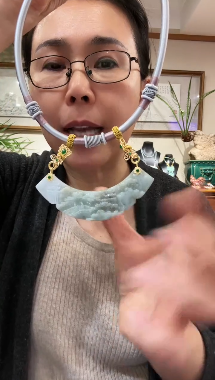 【闪购商品】翡翠颈饰未镶嵌国风