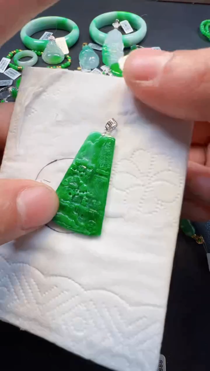 【闪购商品】定制翡翠18K金镶嵌650元