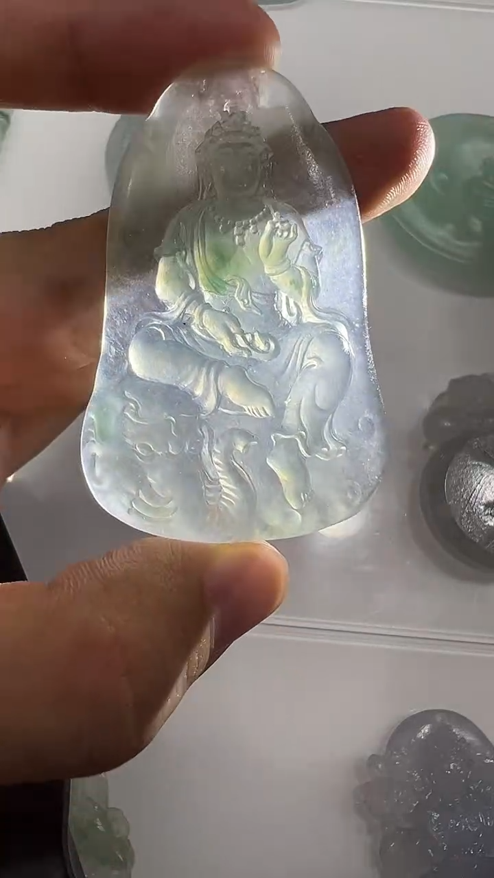 定制翡翠未镶嵌普贤