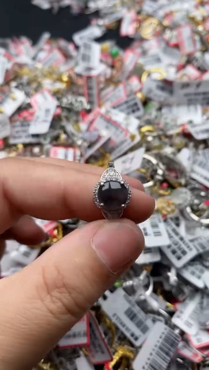 【闪购商品】翡翠戒指银S925镶嵌88888---7