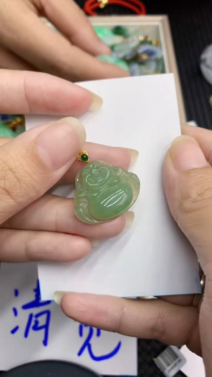 【闪购商品】翡翠颈饰18K金镶嵌            8