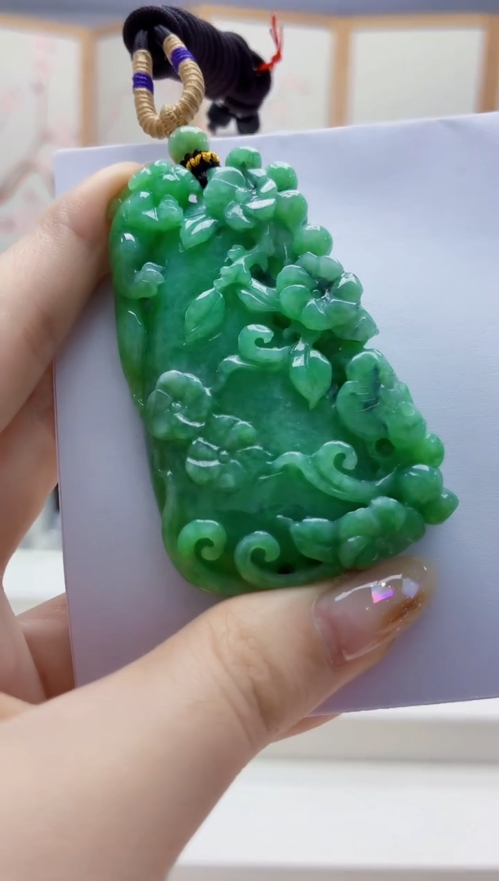 未镶嵌定制翡翠5060jw-毛货挂件121