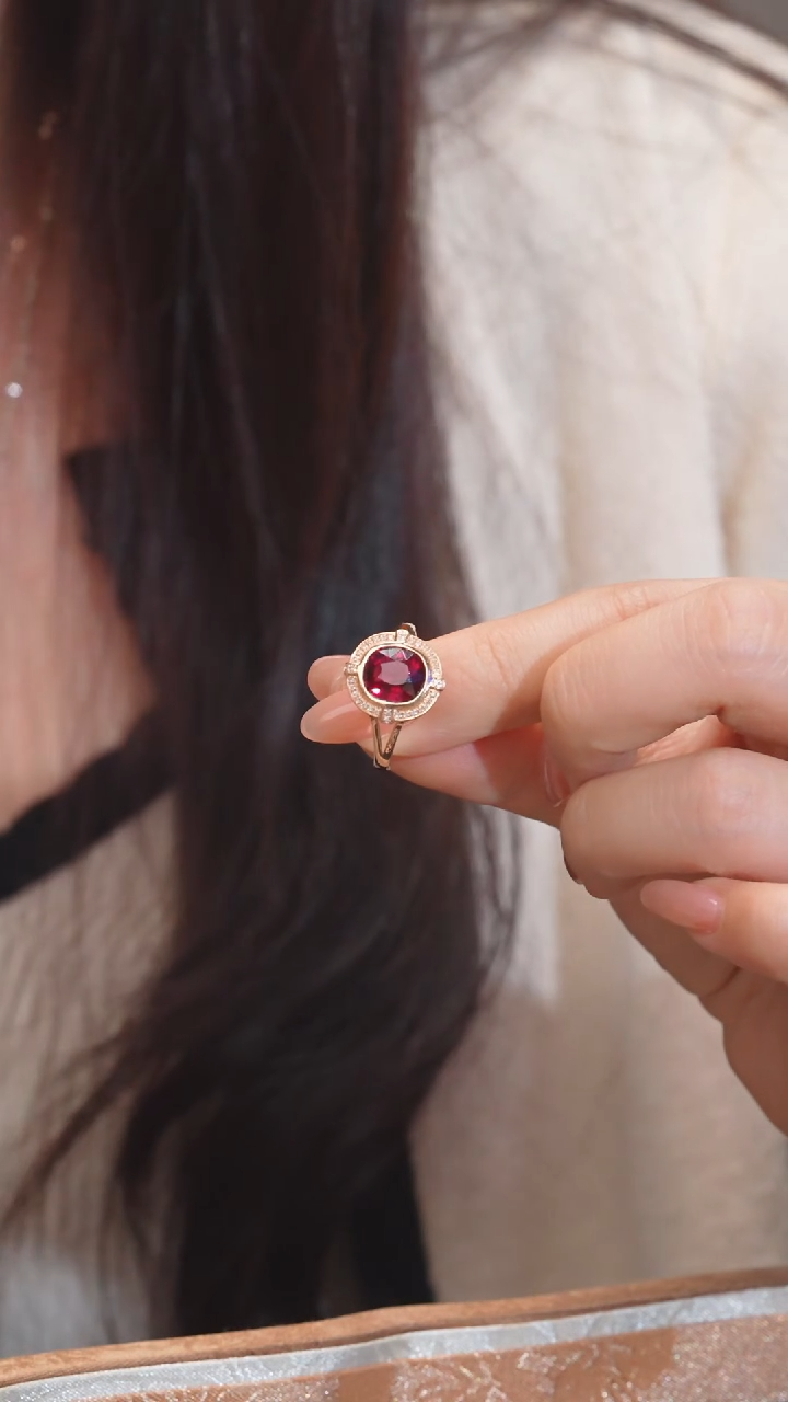 【闪购商品】碧玺戒指18K金镶嵌多样性发（2.52ct）@@U8274