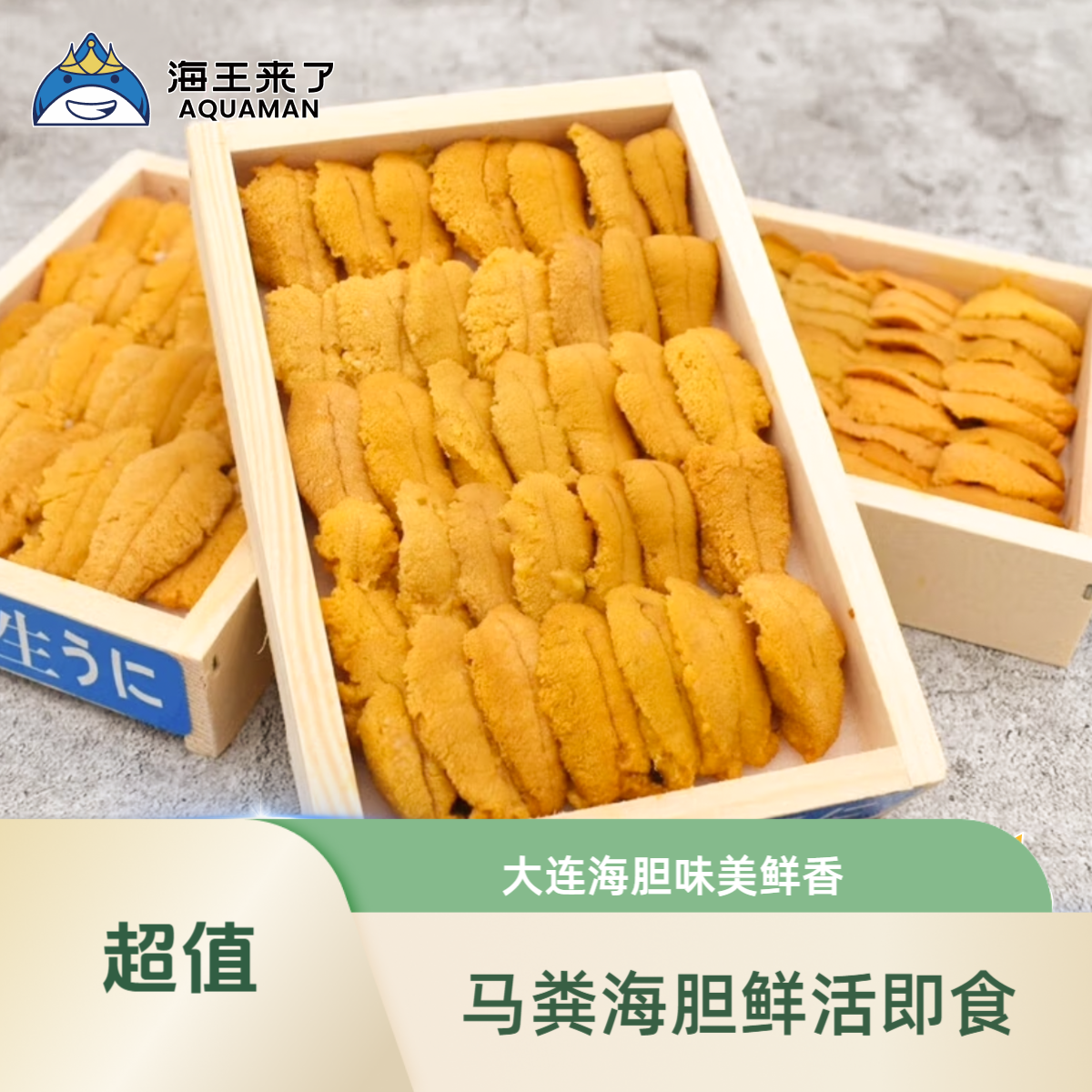 马粪海胆纯肉  鲜活现剥冰鲜海胆