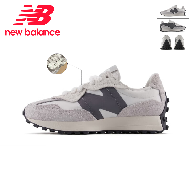NEW BALANCE 327系列男女鞋流光风百搭运动运动休闲鞋 U327WGR