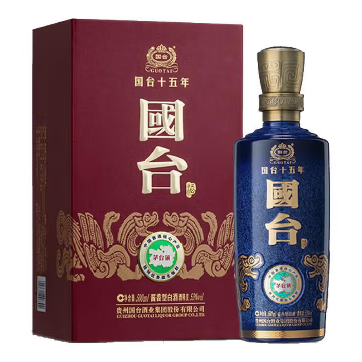 国台十五年 酱香型白酒 送礼宴请 商务聚会53度500ml