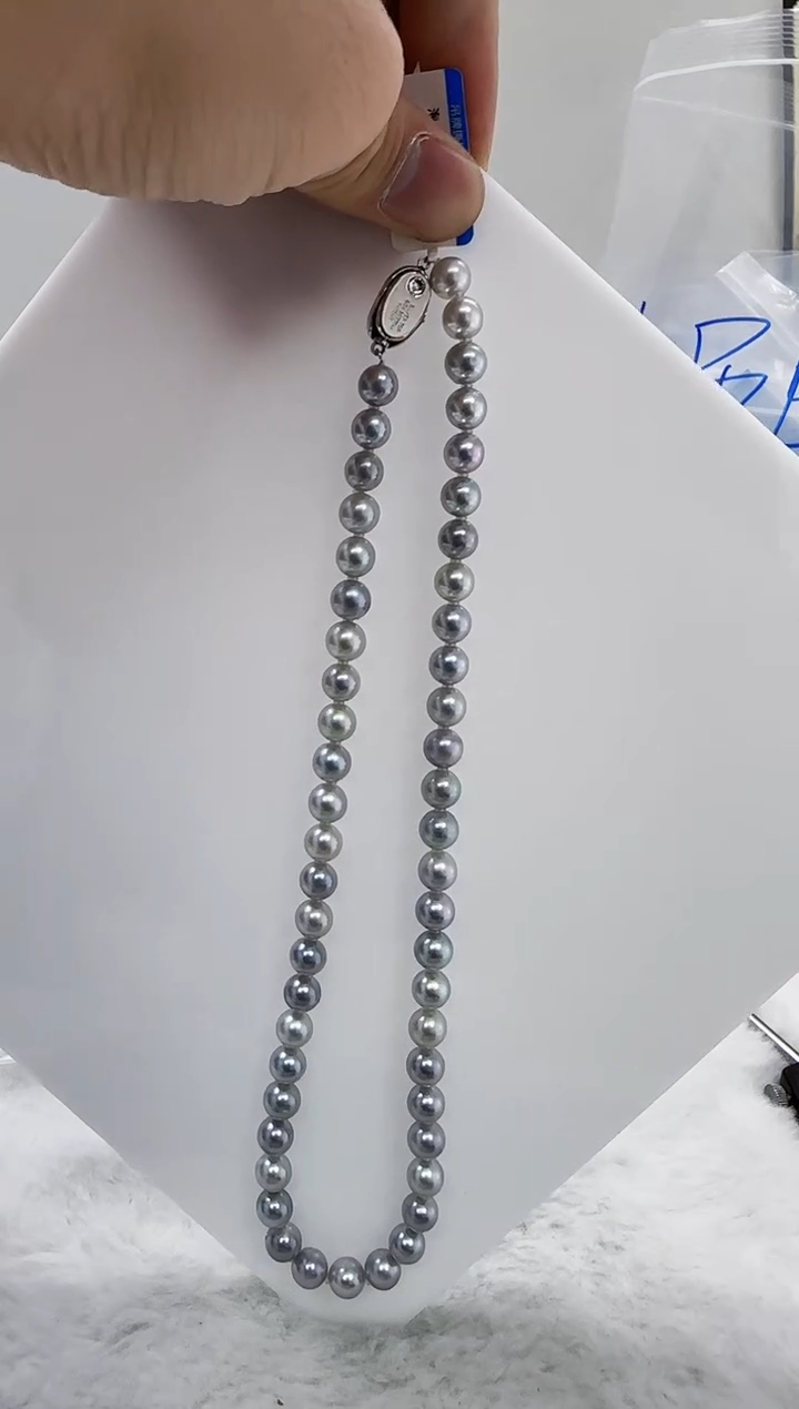 【闪购商品】海水珍珠DA未镶嵌t911 灰珠串7