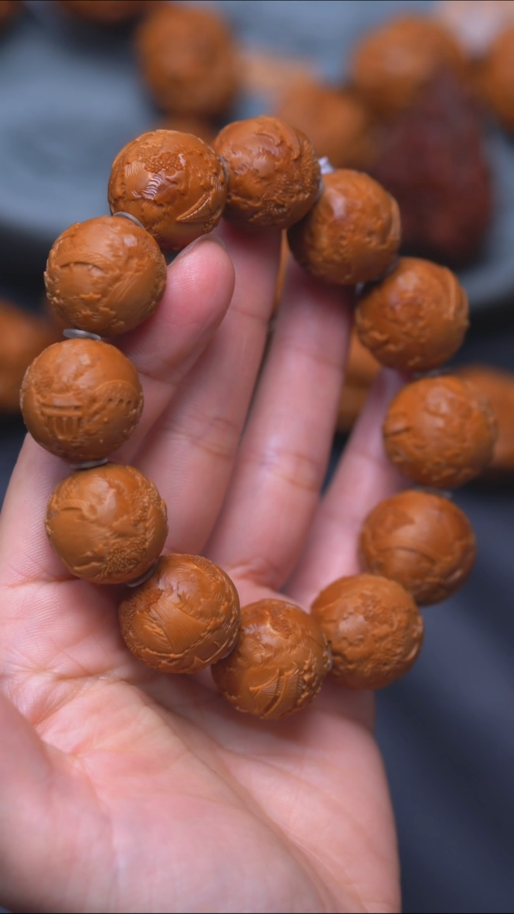 橄榄核手串/手链锦绣山河