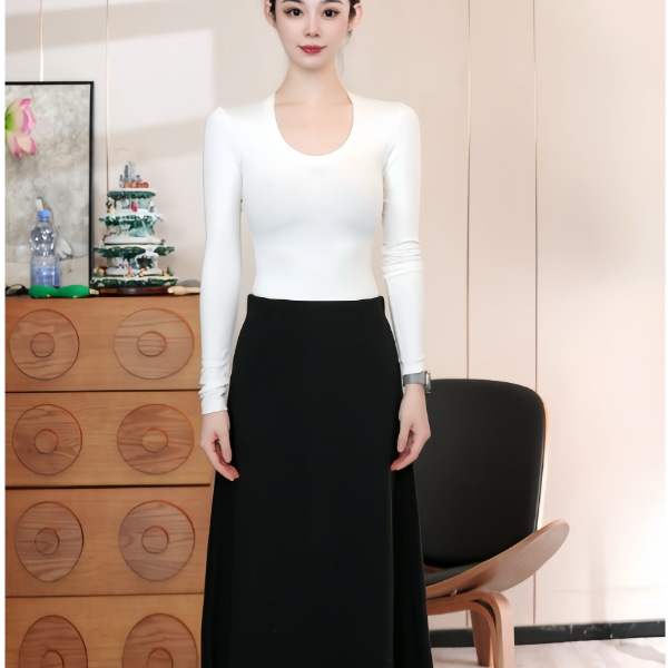 2025羊绒长款半身裙秋冬加厚RY7333