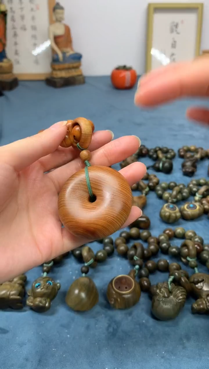 【闪购商品】柏木（崖柏）把件高油料 平安扣