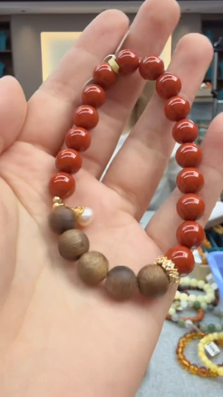 手链未镶嵌南红玛瑙210秒拍号假一罚十