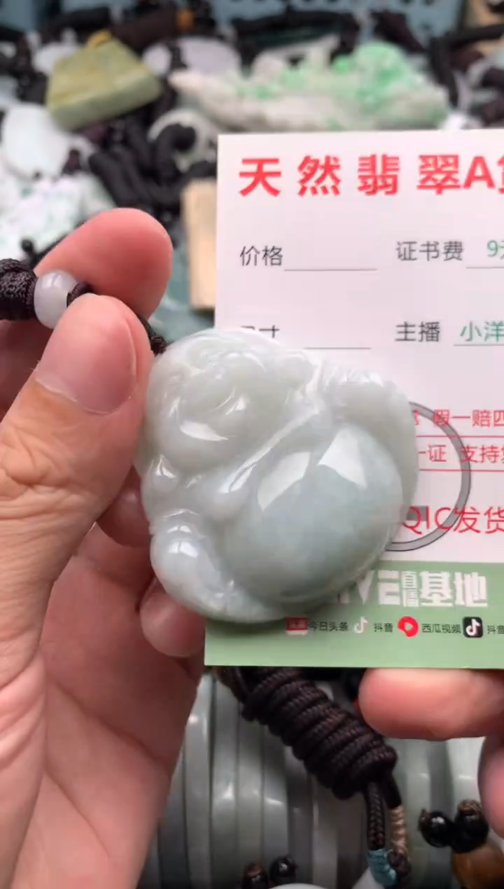 翡翠未镶嵌吊坠(不含链)1