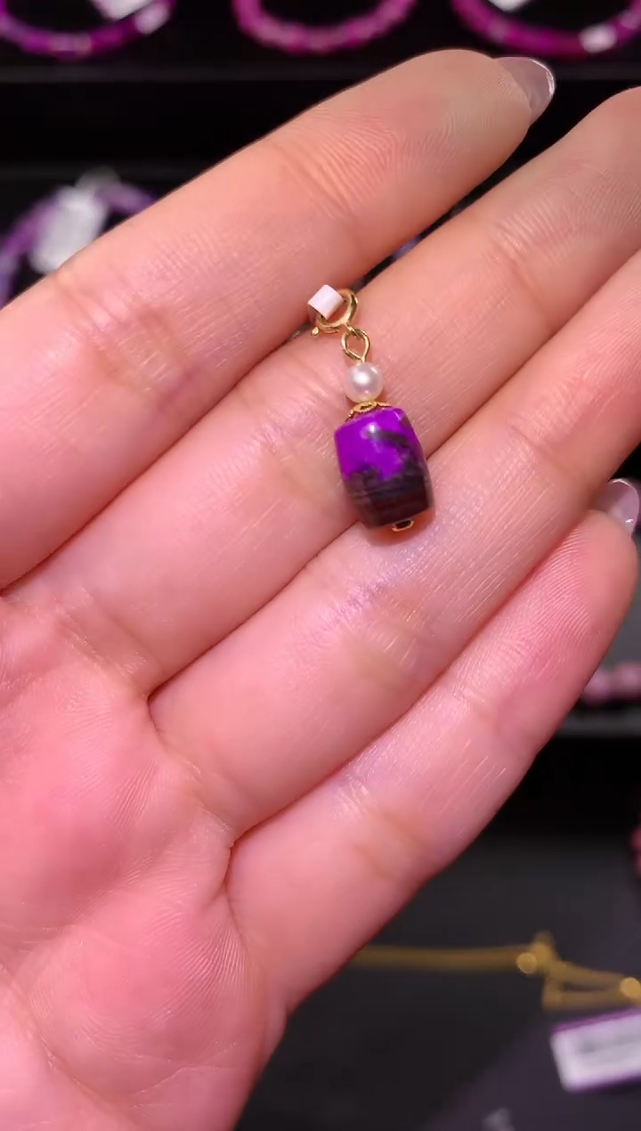 【闪购商品】苏纪石（舒俱来），18K金镶嵌舒俱来吊坠