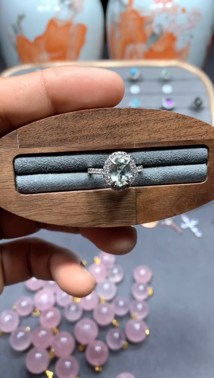 【闪购商品】绿水晶戒指未镶嵌W85（随机性发货只发一单）