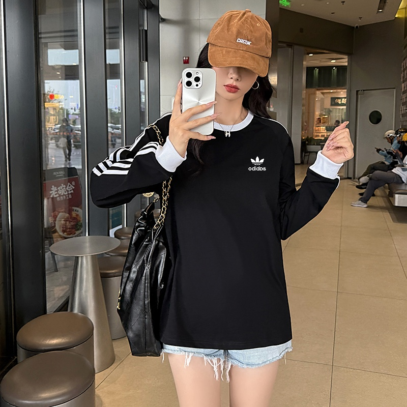 春秋款卫衣 情侣款刺绣宽松棉上衣