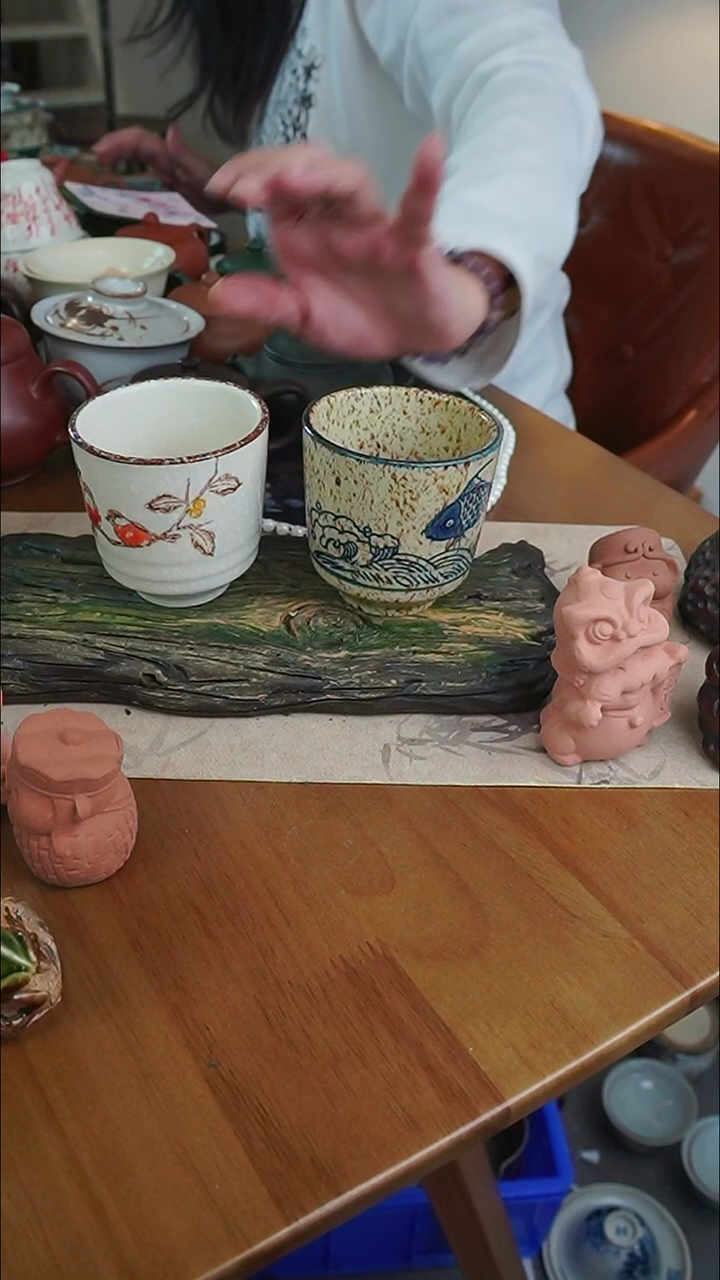 【茶瓷物语】手绘茶杯两个