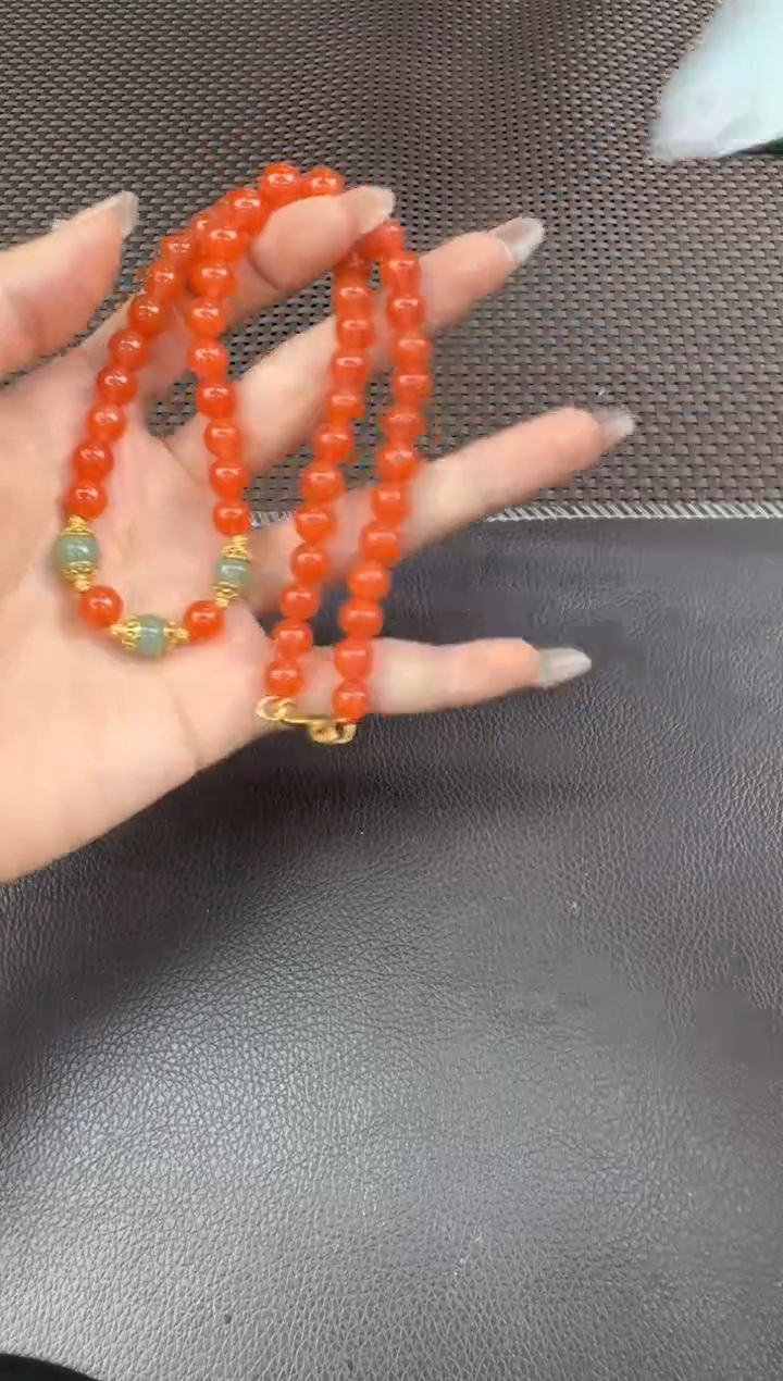 【闪购商品】玛瑙/玉髓项链未镶嵌7-8多样性，发一