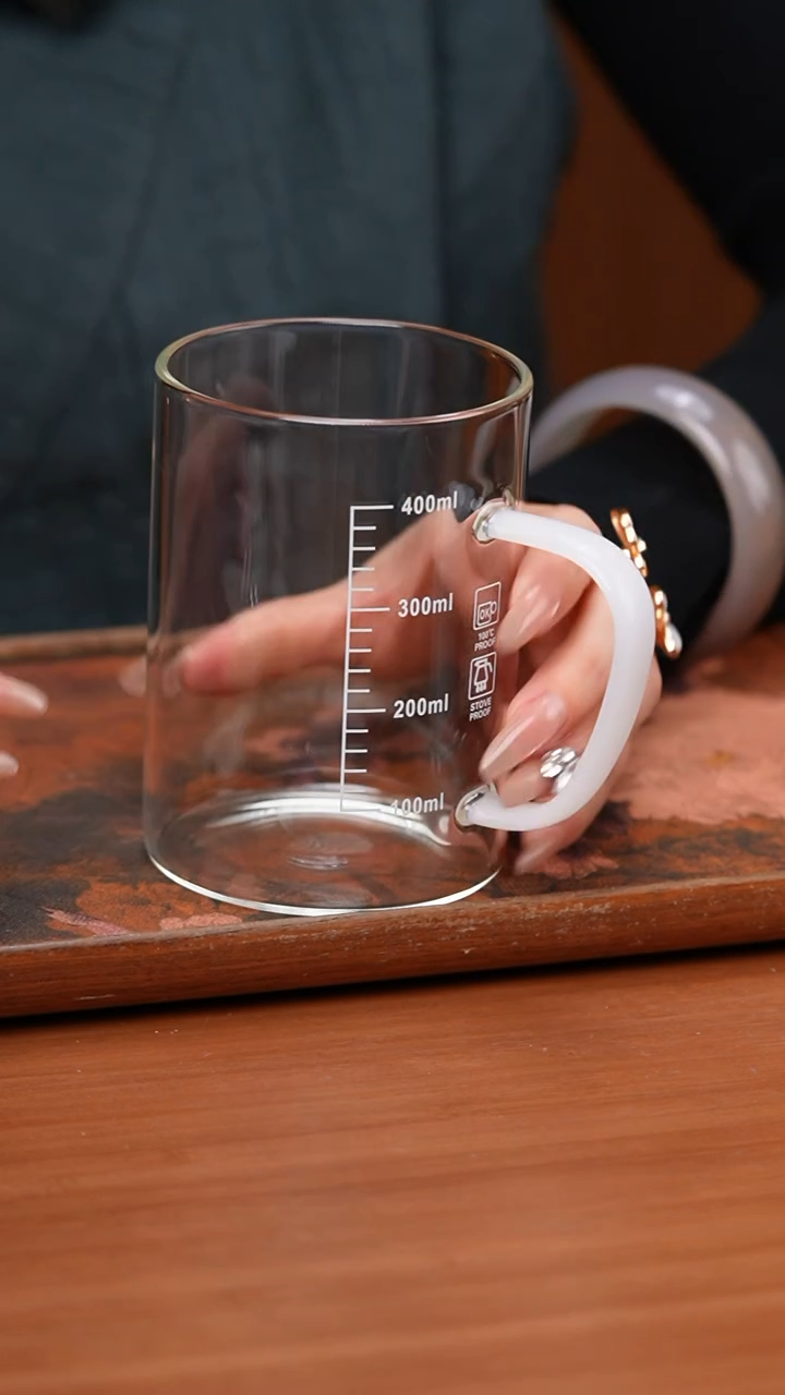 【闪购商品】松风杯/刻度白玉色/不批发