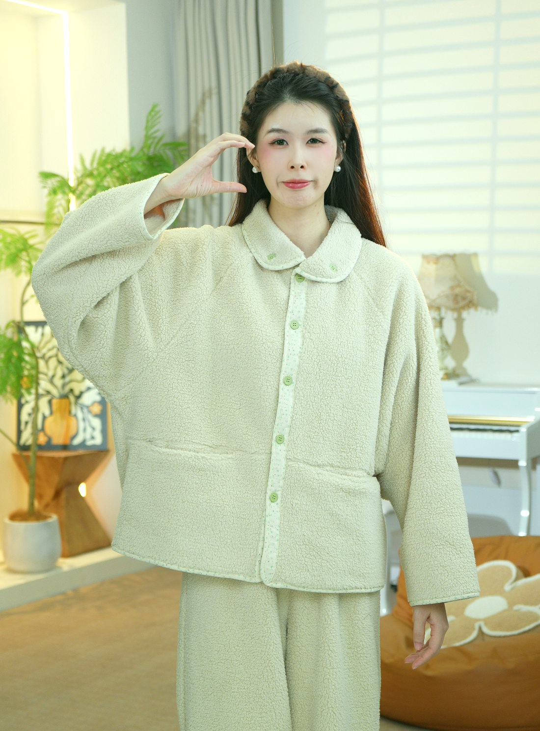 【橙橙专属】新款2025秋冬舒适时尚绒睡衣可外穿长袖家居服CYR