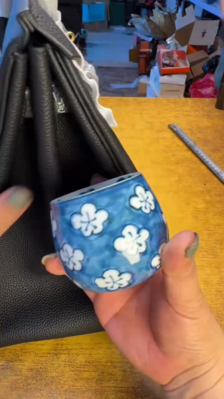 瓷器瓷器瑕疵瓷器165黑碗