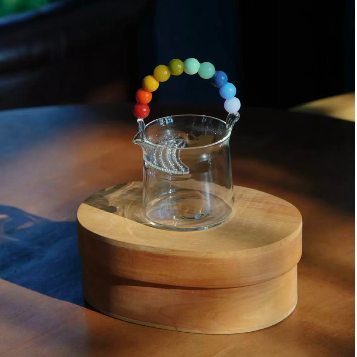 十卿 · 璇果提梁公道杯 匀杯煮茶公道杯/耐热玻璃260ML