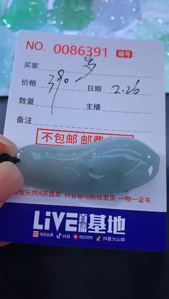 【闪购商品】翡翠颈饰未镶嵌岁