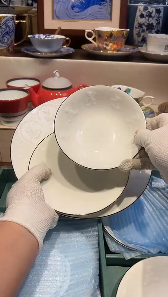 【闪购商品】1大盘5小盘5碗中古回流瓷器谨慎参拍