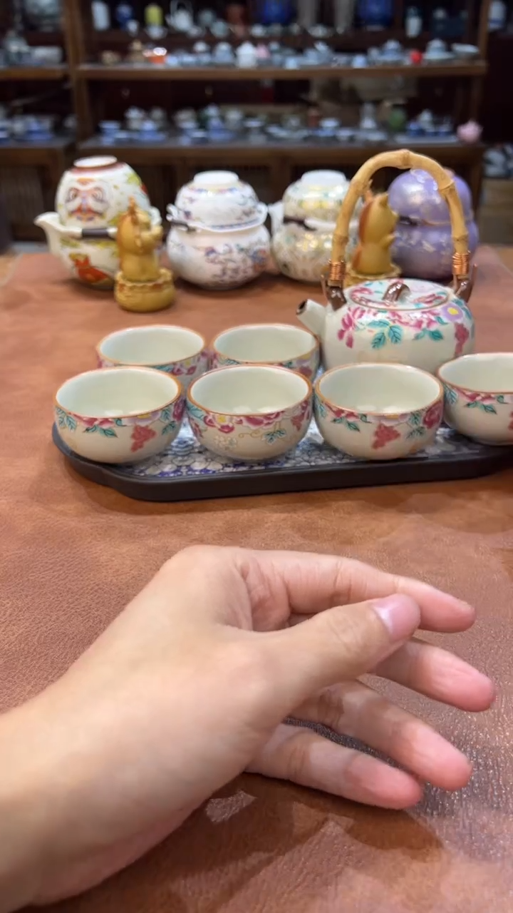 真的很便宜会开片的旅行茶具