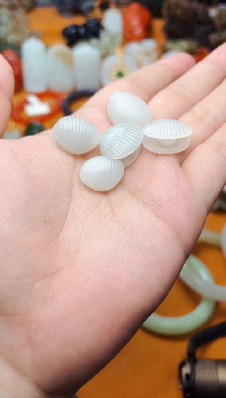 【闪购商品】和田玉颈饰未镶嵌扇贝多样性拍一发一