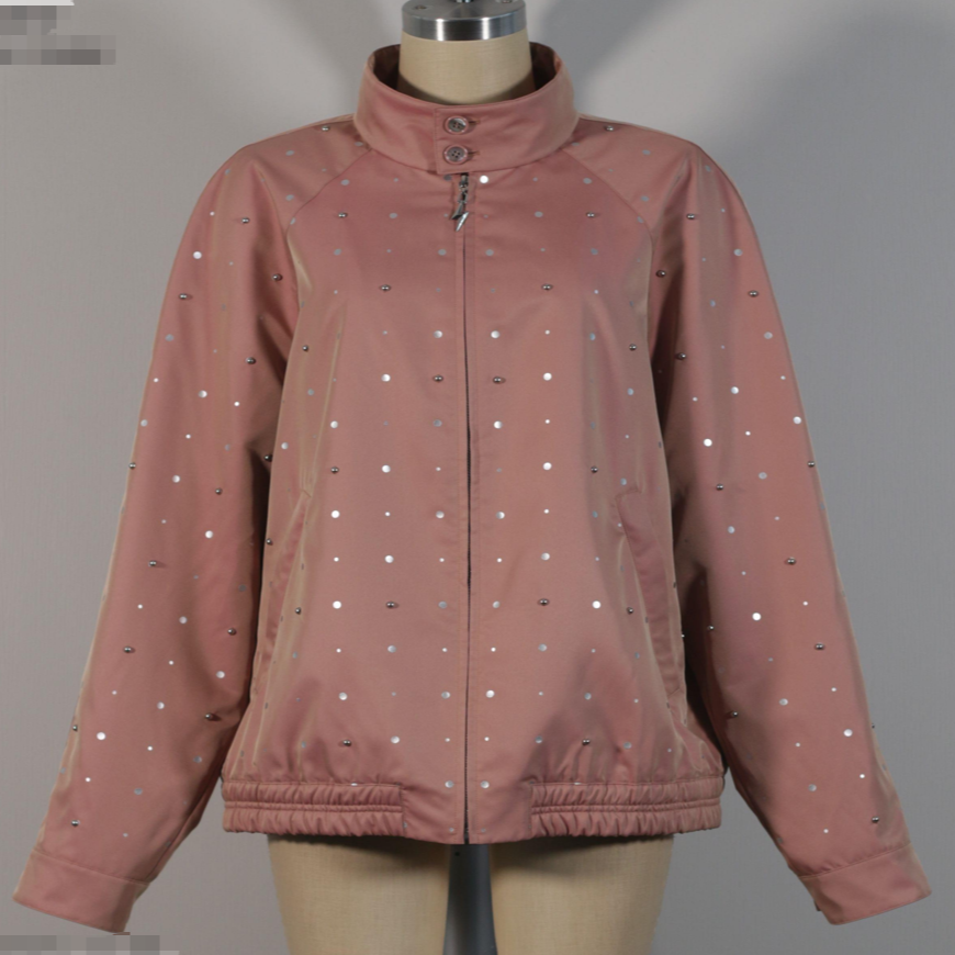 limil/丽米儿高级质感气质亮片夹克外套女940087