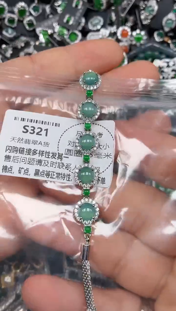颈饰未镶嵌翡翠S321手链
