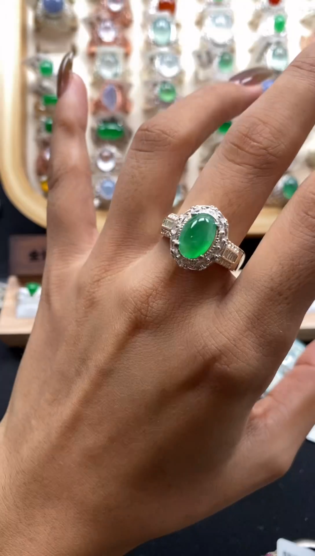 未镶嵌翡翠耳饰缅甸天然a货翡翠