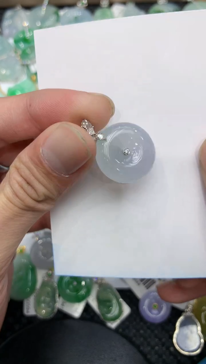 【闪购商品】翡翠颈饰18K金镶嵌222222222