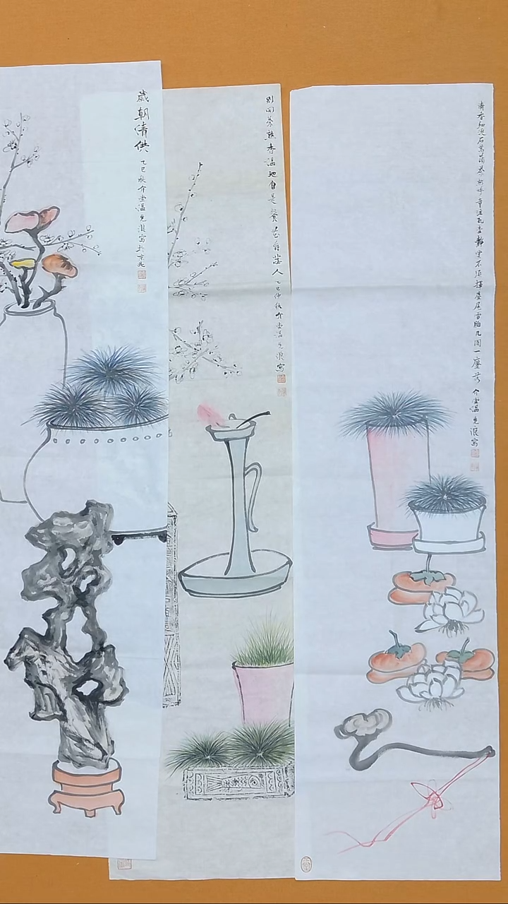 书法遇*温先浪  34*138*3  12平尺 