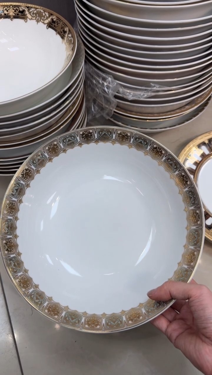 【闪购商品】瓷片9英寸汤碗福利款 微瑕 