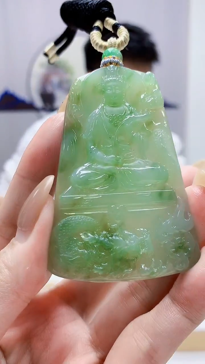 未镶嵌定制翡翠5028MM-毛货挂件361