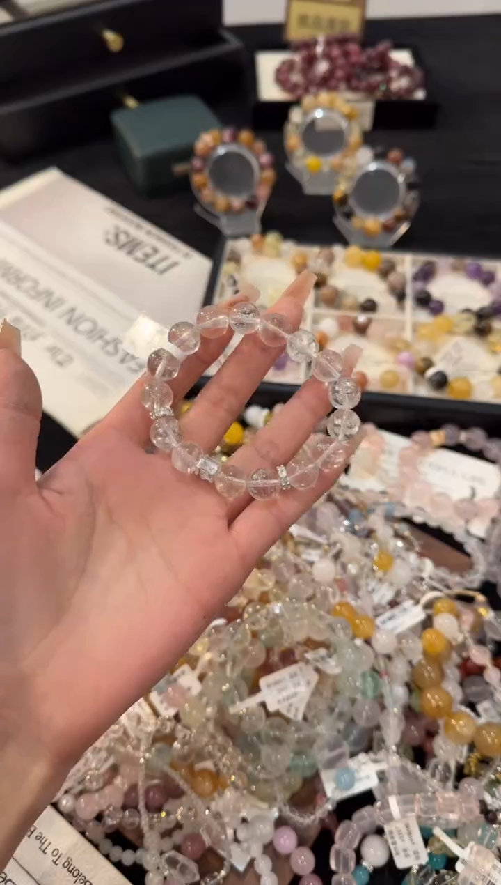 合金手链水晶绿阿赛x1671