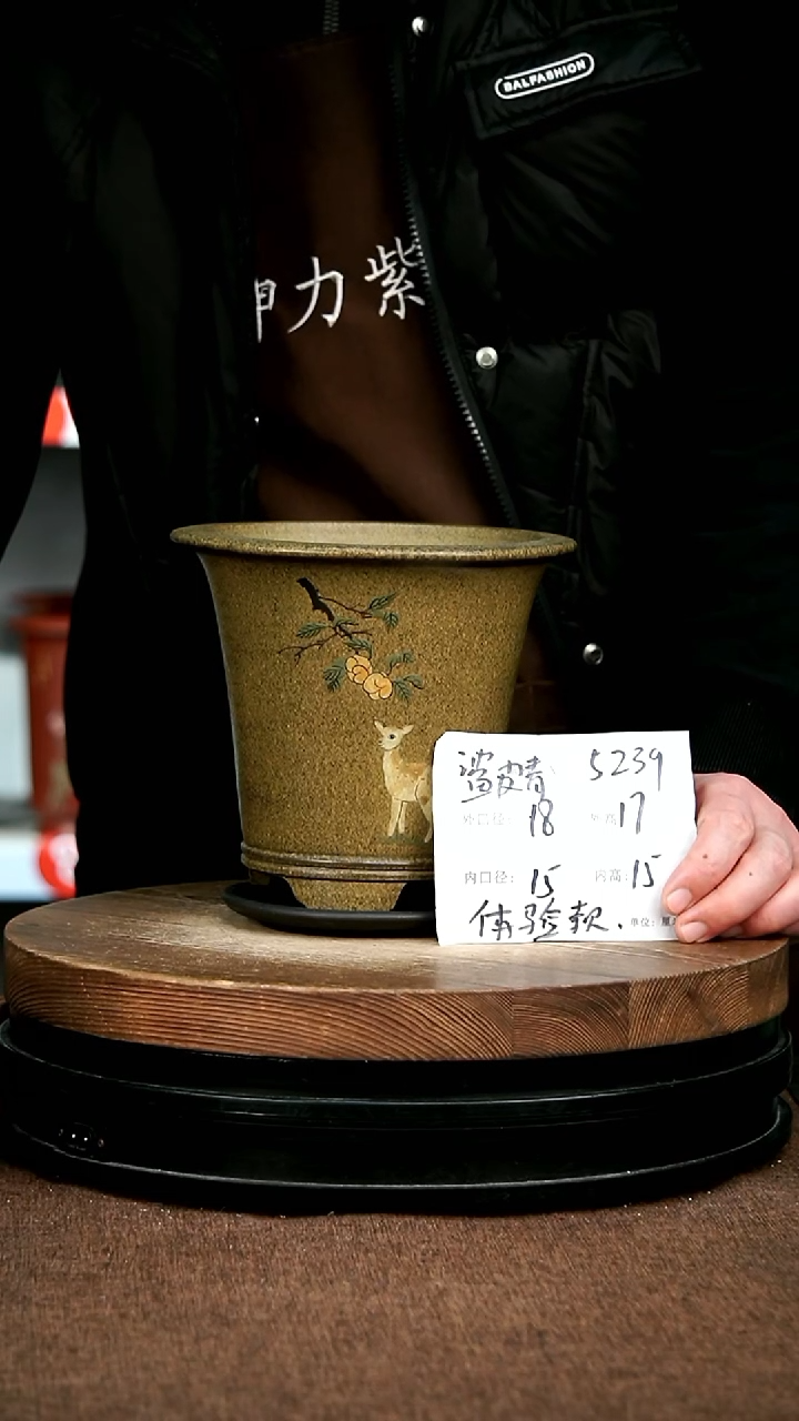 紫砂花盆花卉园艺5239+Z