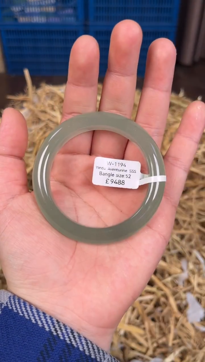 未镶嵌手镯石英质玉W1194