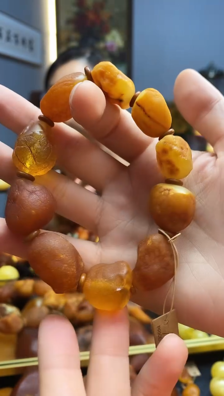 手链琥珀未镶嵌手串