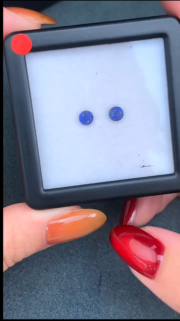 裸石蓝宝石1克拉配对