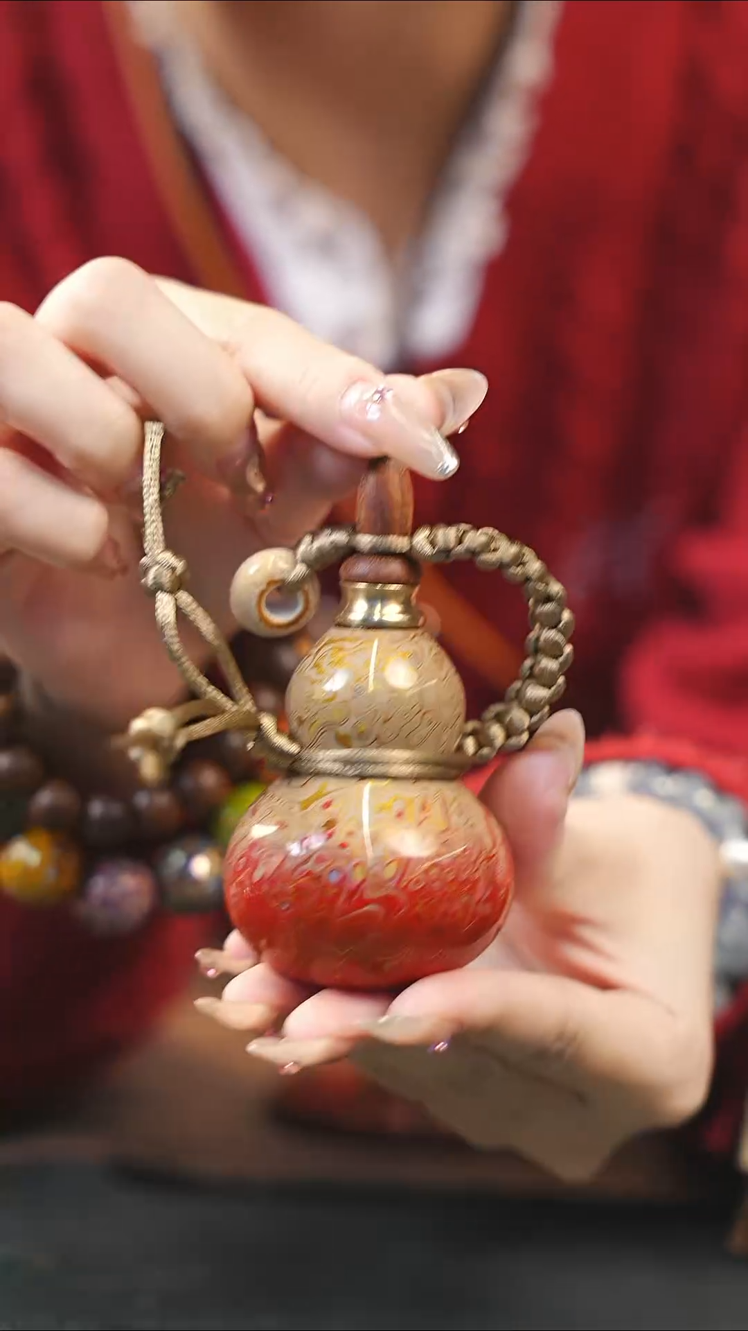 【闪购商品】WD157漆艺精致小手捻(开口）